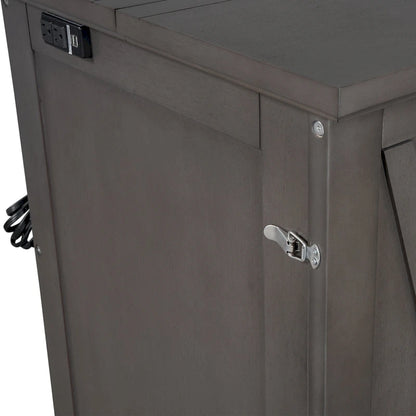 Lit escamotable en pin massif avec coffre de rangement, station de recharge et grand tiroir.