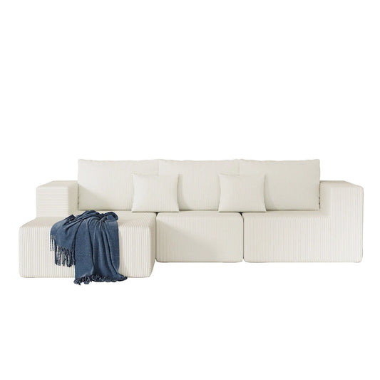108.3Inch Modular L Shaped Sectional Sofa Couch with Chaise Lounge