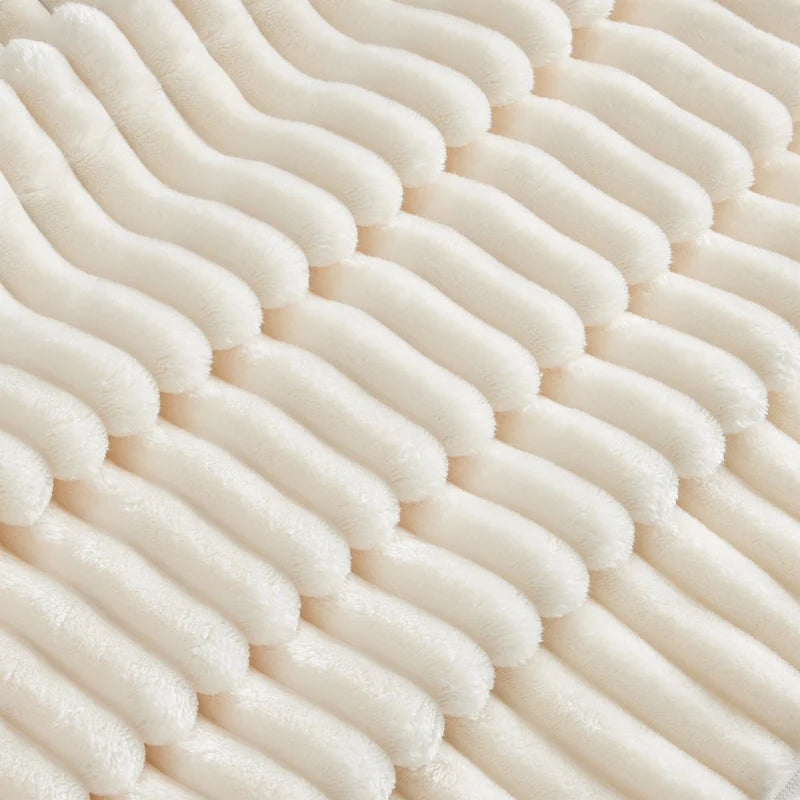 Canapé d'angle en velours côtelé 83,4 avec pouf