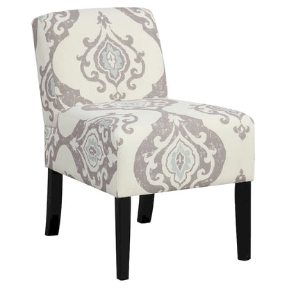 Chaise d'appoint sans accoudoirs Gymax avec pieds en bois d'hévéa, chaise de coiffeuse moderne pour