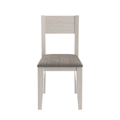 Ensemble de 2/4/6 chaises de salle à manger en bois massif, chaises de style campagnard en tissu avec dossier, chaises ovales pour la cuisine