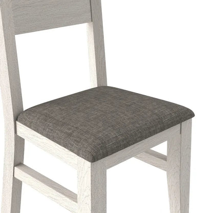 Ensemble de 2/4/6 chaises de salle à manger en bois massif, chaises de style campagnard en tissu avec dossier, chaises ovales pour la cuisine