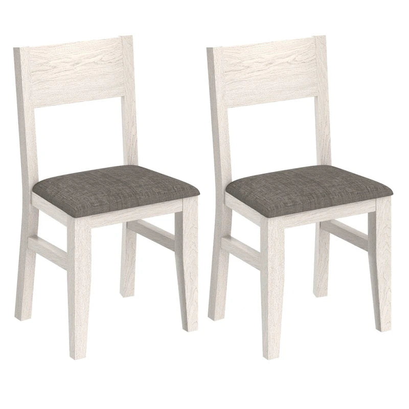 Ensemble de 2/4/6 chaises de salle à manger en bois massif, chaises de style campagnard en tissu avec dossier, chaises ovales pour la cuisine