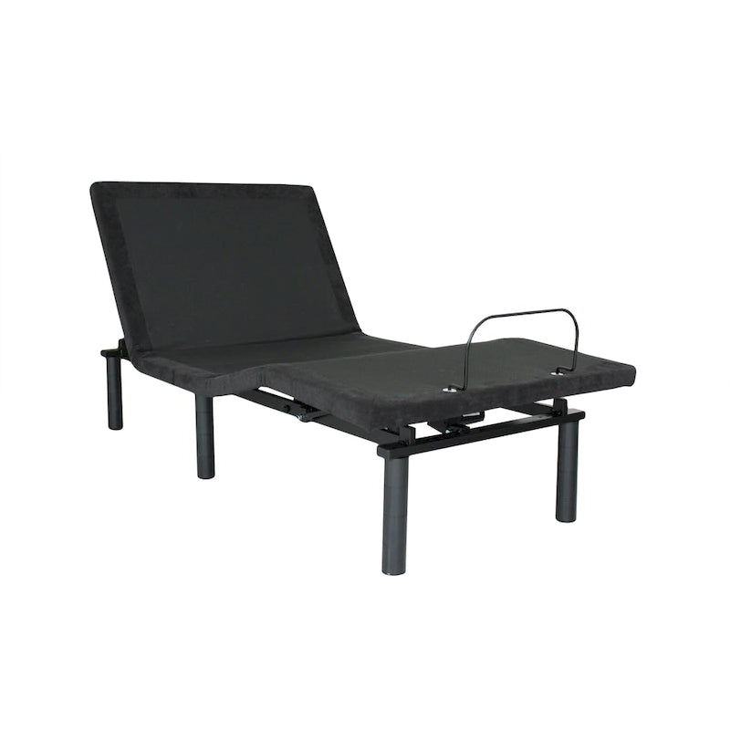 Sommier électrique réglable noir antique pour lit simple XL avec télécommande