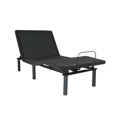 Sommier électrique réglable noir antique pour lit simple XL avec télécommande