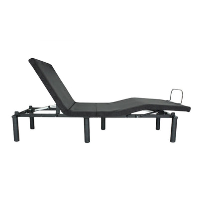 Sommier électrique réglable noir antique pour lit simple XL avec télécommande