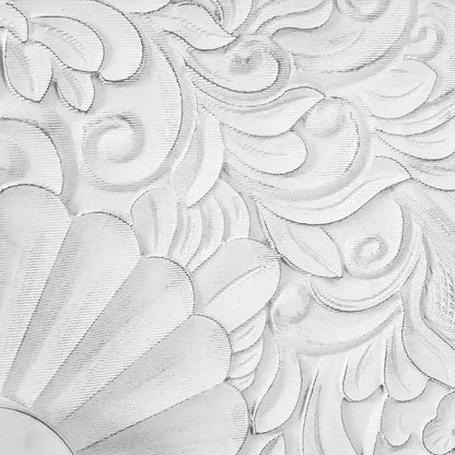 Meuble TV d'appoint 62,99 € avec porte à motifs sculptés, étagère de rangement et pieds en bois massif pour salon