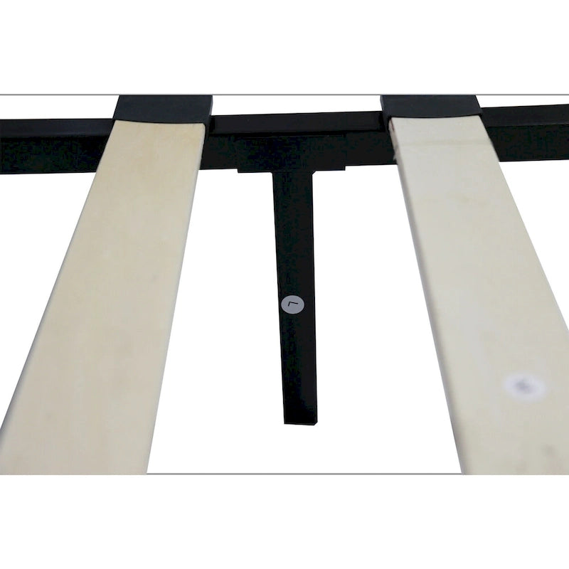 Lit King en lin gris avec tête de lit capitonnée