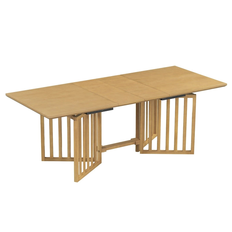 Ensemble de salle à manger de style campagnard 9 pièces avec table extensible et 8 chaises