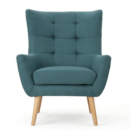Fauteuil à oreilles à dossier haut 32,5 pouces couleur sarcelle
