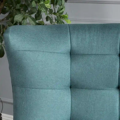 Fauteuil à oreilles à dossier haut 32,5 pouces couleur sarcelle