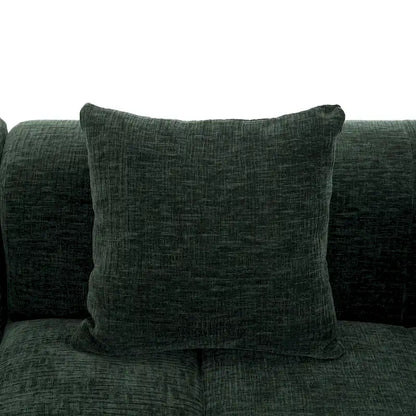 Canapé d'angle modulaire en chenille 101.2 avec assise profonde, design combinable libre et construction en mousse haute densité