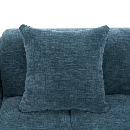 Canapé d'angle modulaire en chenille 101.2 avec assise profonde, design combinable libre et construction en mousse haute densité