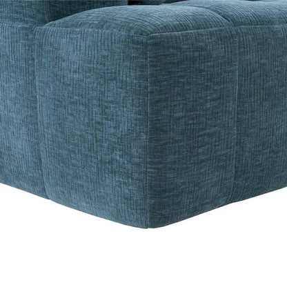 Canapé d'angle modulaire en chenille 101.2 avec assise profonde, design combinable libre et construction en mousse haute densité