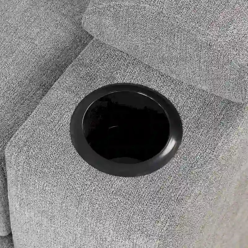 Canapé d'angle 5 places en forme de L de 84,75 pouces avec pouf de rangement, canapé convertible 2 en 1 pour salon