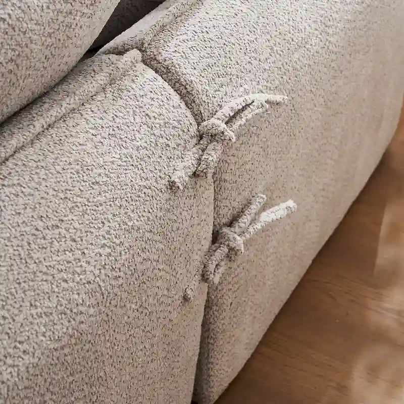 Canapé d'angle surdimensionné 3 places en forme de L de 106,3 pouces avec méridienne et 4 coussins