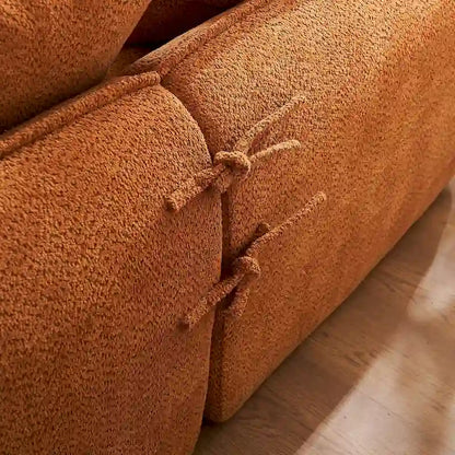 Canapé d'angle surdimensionné 3 places en forme de L de 106,3 pouces avec méridienne et 4 coussins