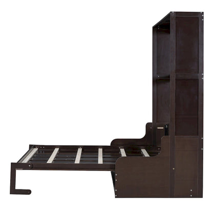 Lit escamotable moderne multifonctionnel Queen Size avec coussin