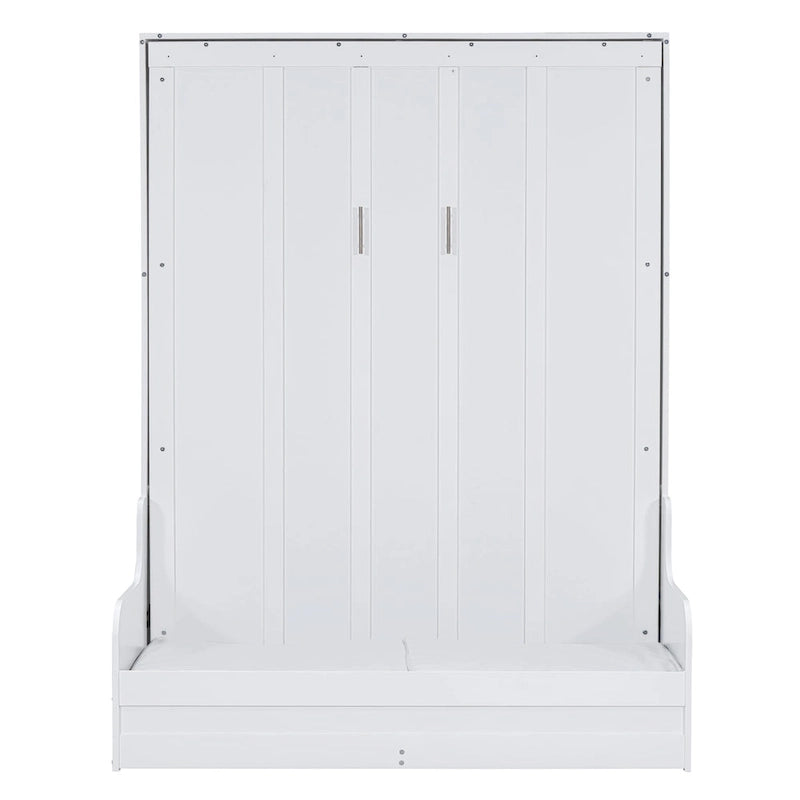 Lit escamotable moderne multifonctionnel Queen Size avec coussin