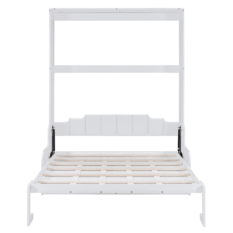 Lit escamotable moderne multifonctionnel Queen Size avec coussin