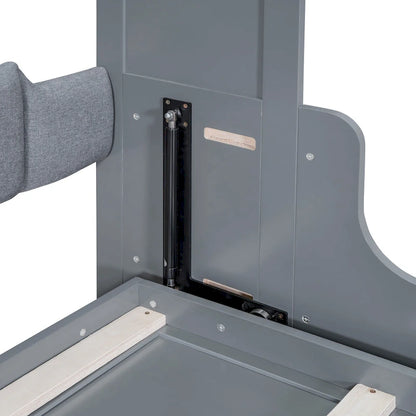 Lit escamotable moderne multifonctionnel Queen Size avec coussin