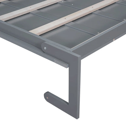 Lit escamotable moderne multifonctionnel Queen Size avec coussin