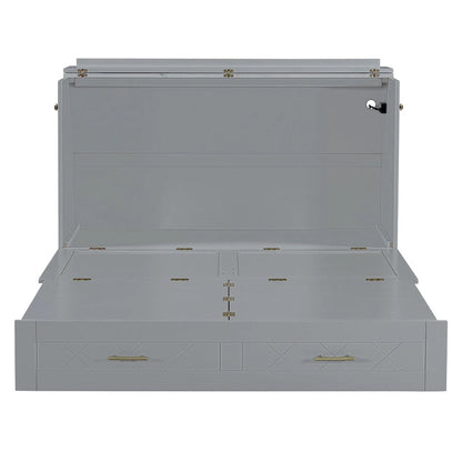 Lit mezzanine en bois avec étagère de rangement et bureau rembourrés