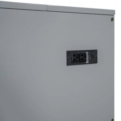 Lit mezzanine en bois avec étagère de rangement et bureau rembourrés