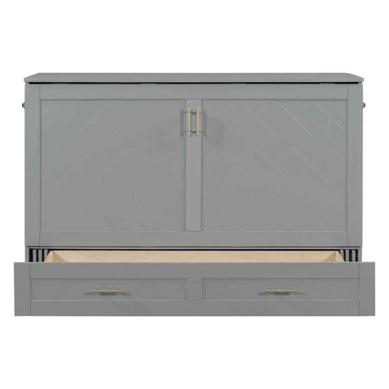 Lit mezzanine en bois avec étagère de rangement et bureau rembourrés