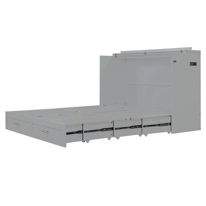 Lit mezzanine en bois avec étagère de rangement et bureau rembourrés