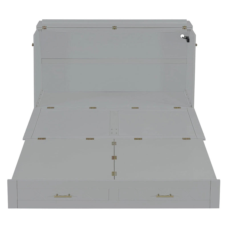 Lit mezzanine en bois avec étagère de rangement et bureau rembourrés