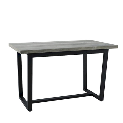 Ensemble de salle à manger moderne 7 pièces avec table rectangulaire et 6 chaises de salle à manger à dossier croisé