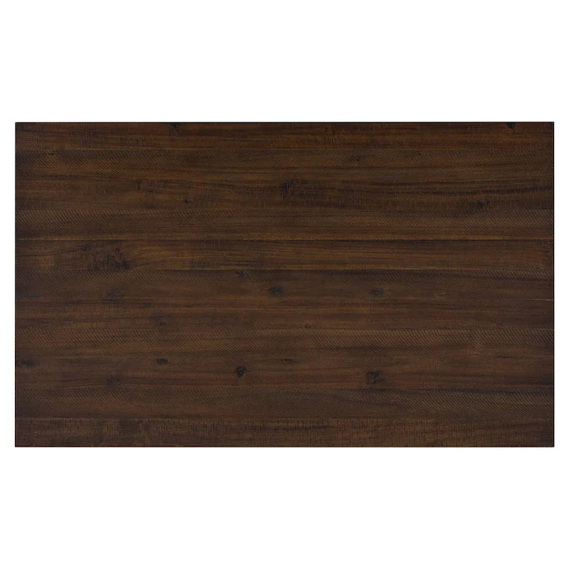 Ensemble de salle à manger en bois de noyer 6 pièces avec 4 chaises ergonomiques et banc