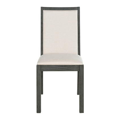 Ensemble de salle à manger style campagnard 6 pièces avec 4 chaises de salle à manger rembourrées et un banc