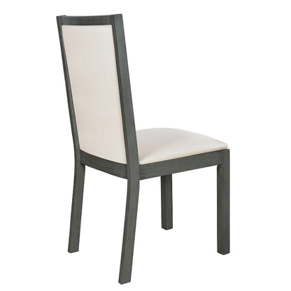 Ensemble de salle à manger style campagnard 6 pièces avec 4 chaises de salle à manger rembourrées et un banc