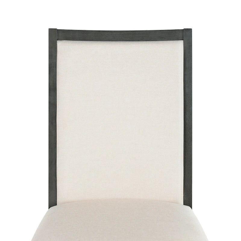 Ensemble de salle à manger style campagnard 6 pièces avec 4 chaises de salle à manger rembourrées et un banc