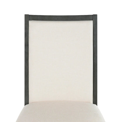 Ensemble de salle à manger style campagnard 6 pièces avec 4 chaises de salle à manger rembourrées et un banc