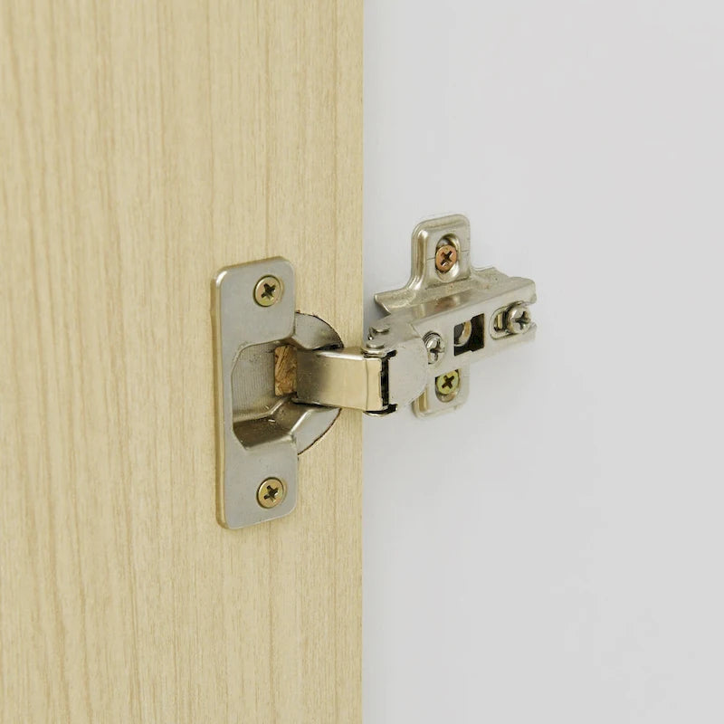 Armoire-bureau en bois à 3 portes avec étagères et 3 tiroirs, idéale pour la chambre à coucher.