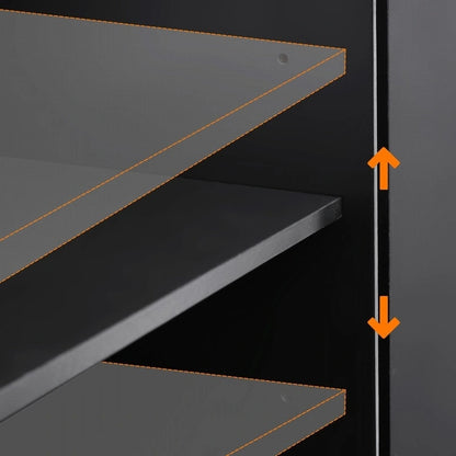 Îlot de cuisine de 56,5 pouces avec abattant et station de recharge, chariot de cuisine roulant sur roulettes avec tiroirs et étagères réglables