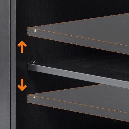 Îlot de cuisine Farmhouse 46,5 avec prise électrique, chariot de cuisine roulant sur roulettes avec plateau rabattable