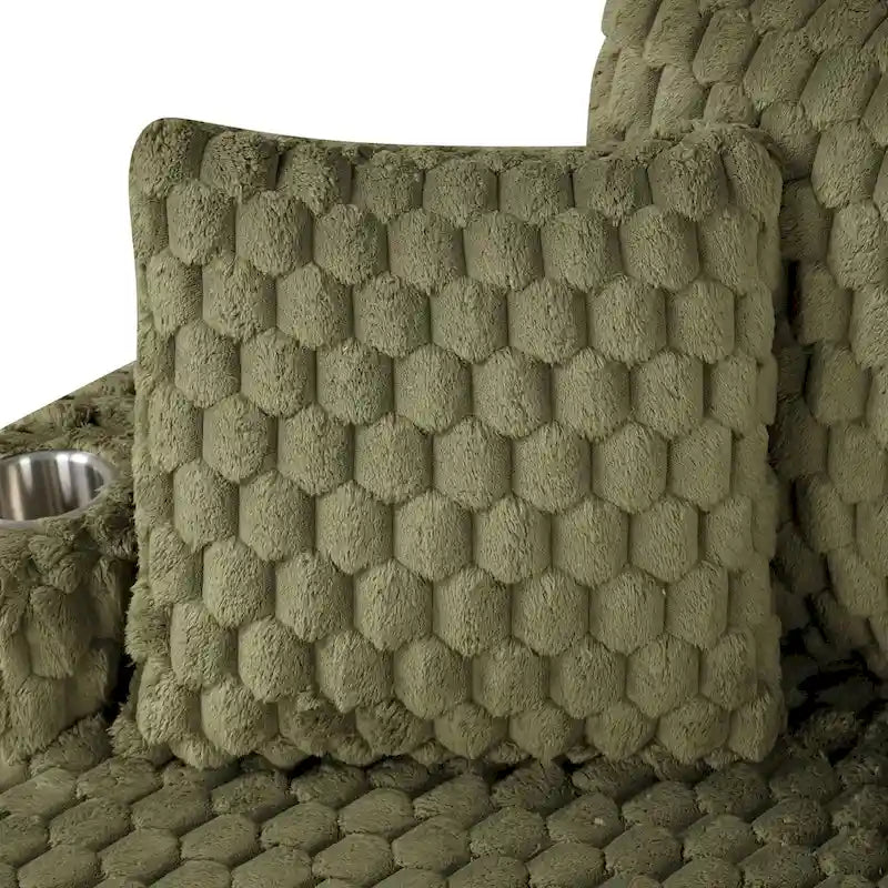 Chaise longue surdimensionnée à deux accoudoirs, moderne et rembourrée, Lanturn de Furniture of America