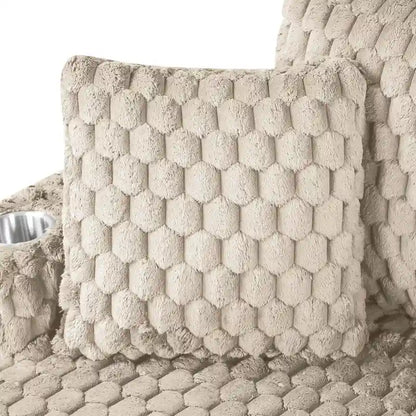 Chaise longue surdimensionnée à deux accoudoirs, moderne et rembourrée, Lanturn de Furniture of America