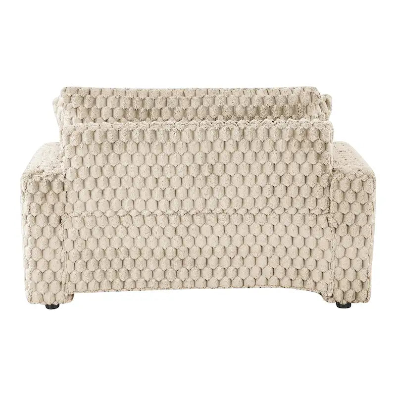 Chaise longue surdimensionnée à deux accoudoirs, moderne et rembourrée, Lanturn de Furniture of America