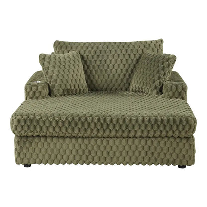 Chaise longue surdimensionnée à deux accoudoirs, moderne et rembourrée, Lanturn de Furniture of America