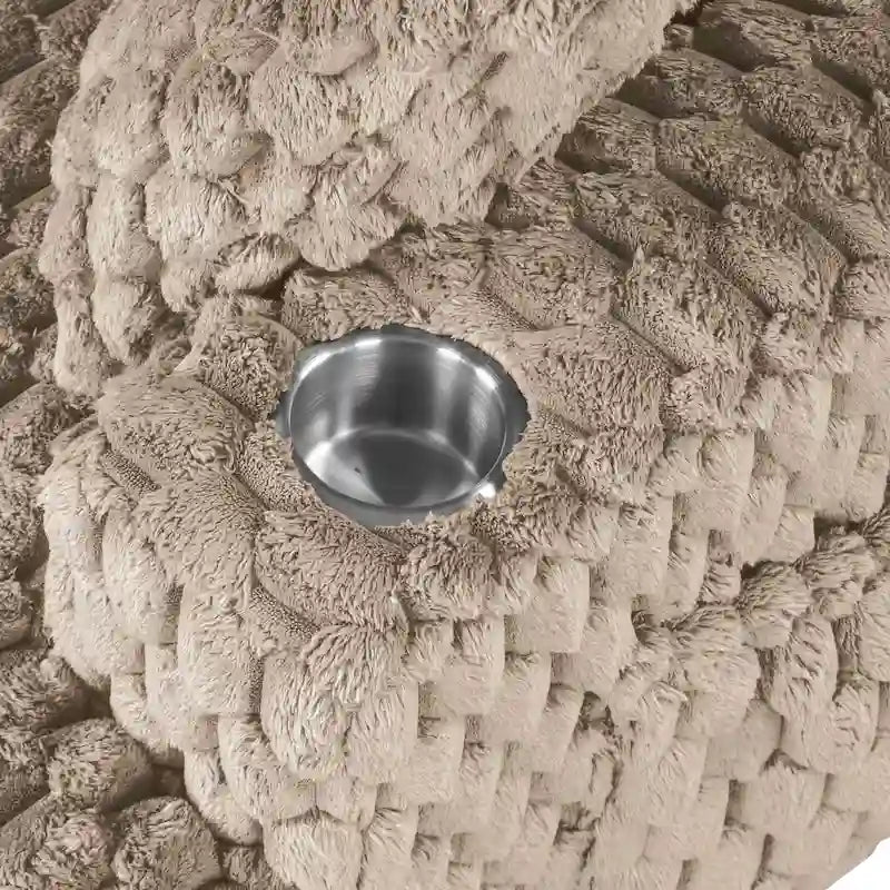 Chaise longue surdimensionnée à deux accoudoirs, moderne et rembourrée, Lanturn de Furniture of America