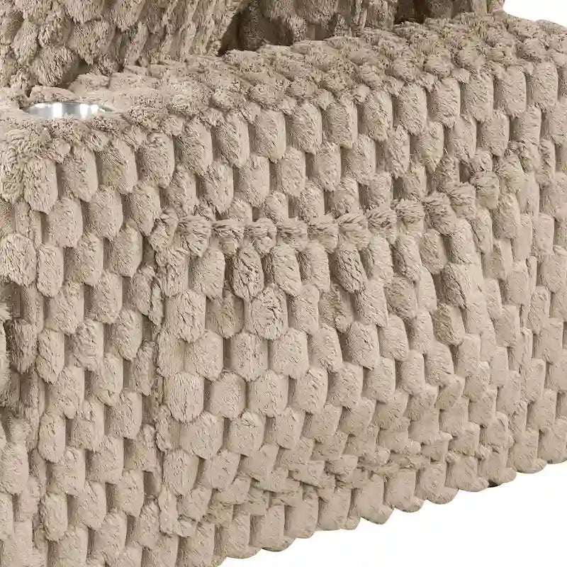 Chaise longue surdimensionnée à deux accoudoirs, moderne et rembourrée, Lanturn de Furniture of America