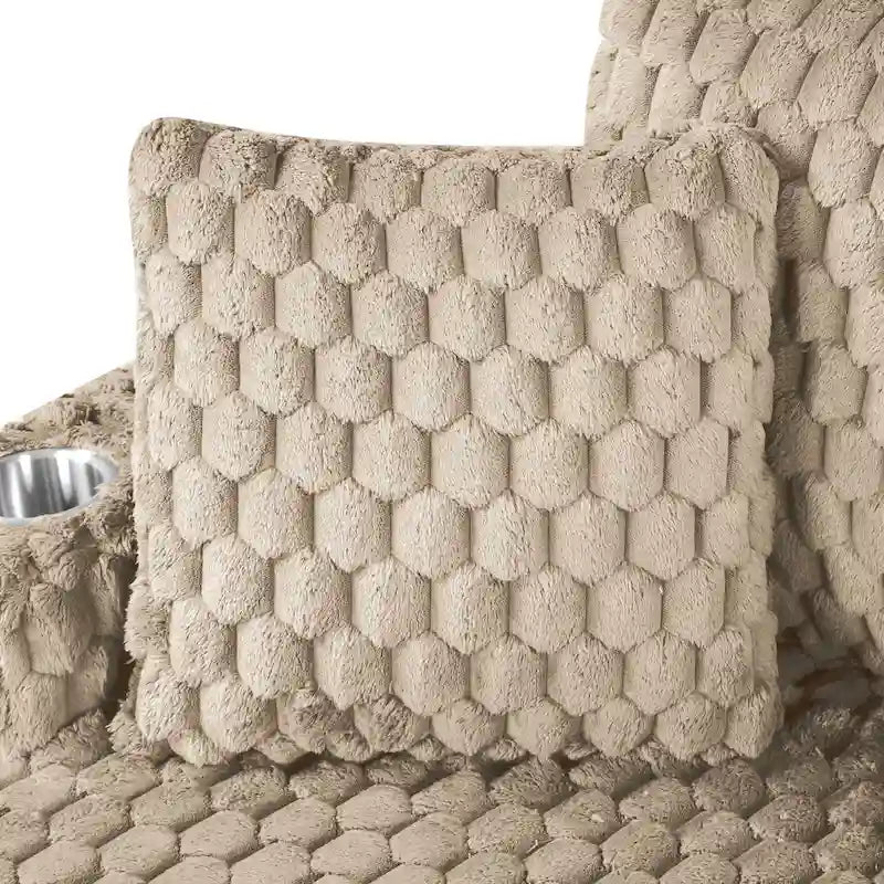 Chaise longue surdimensionnée à deux accoudoirs, moderne et rembourrée, Lanturn de Furniture of America