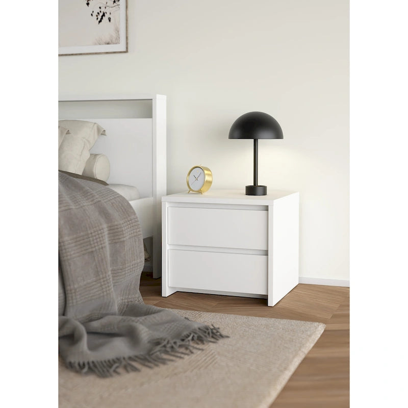 Table de chevet Porch &amp; Den Next de 43 cm de haut avec 2 tiroirs