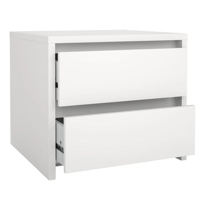 Table de chevet Porch &amp; Den Next de 43 cm de haut avec 2 tiroirs