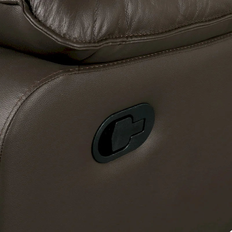 Ensemble de canapés inclinables modernes 2 pièces Yuleigh de Furniture of America, en cuir assorti et structure en bois certifié FSC